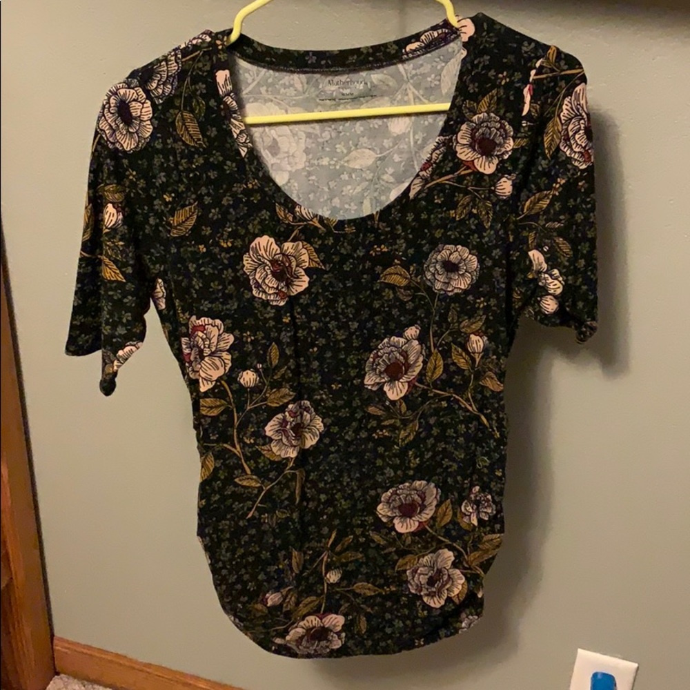 Floral maternity top